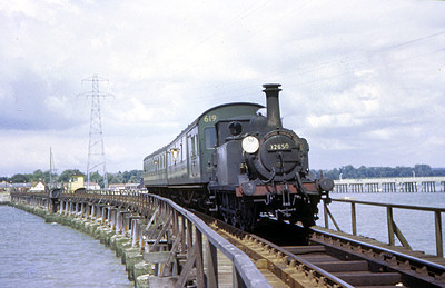 Langston Bridge with front view of Terrier Tank Locomotive